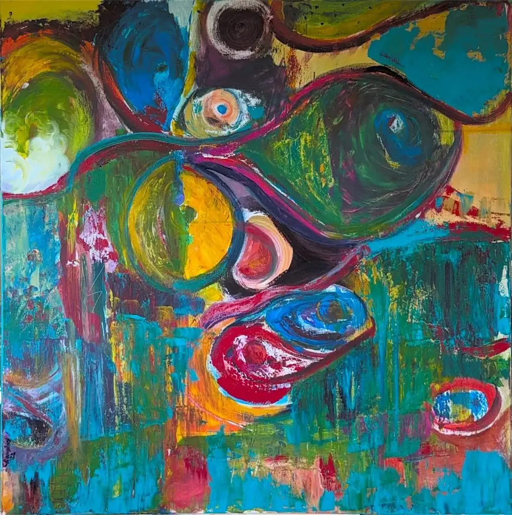 Wallung 120×120 Leinwand/Acryl