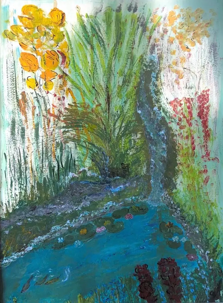 Im Garten 80×60 Acryl